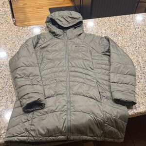 Columbia Olive Hooded Puffer Jacket